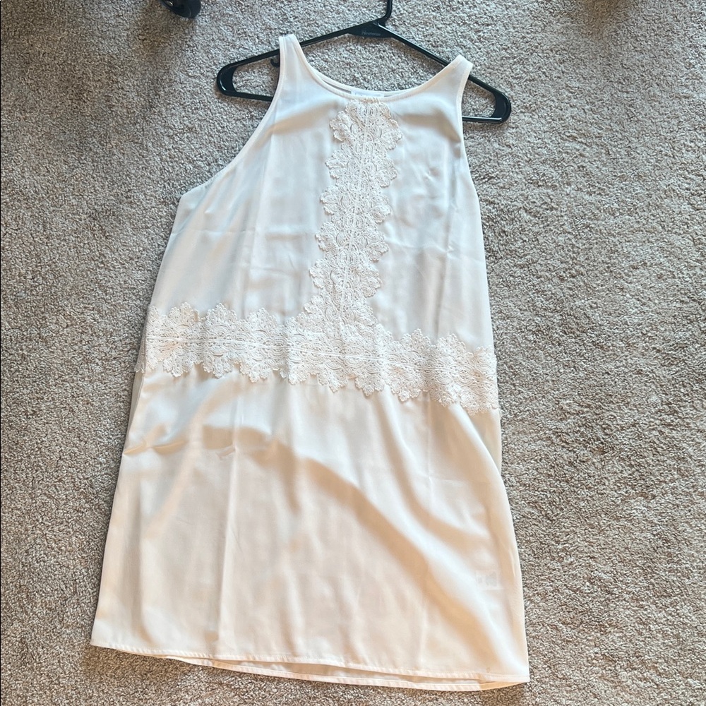 Leith White Lace Mini, casual and formal